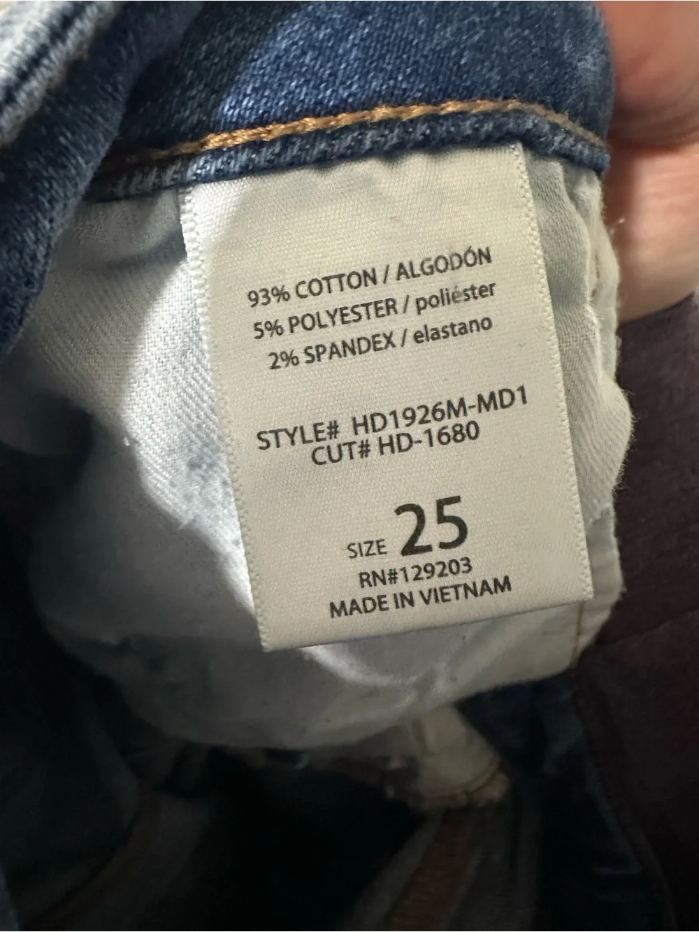 Women’s Hidden Distressed High Rise Mom Jeans